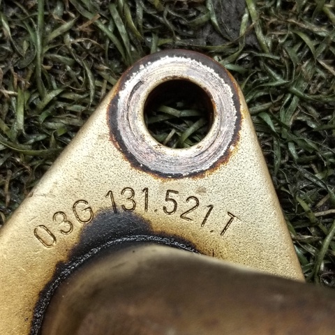 03G131521T VAG Шланг (патрубок) радиатор EGR, обратка купить в Черновцы
