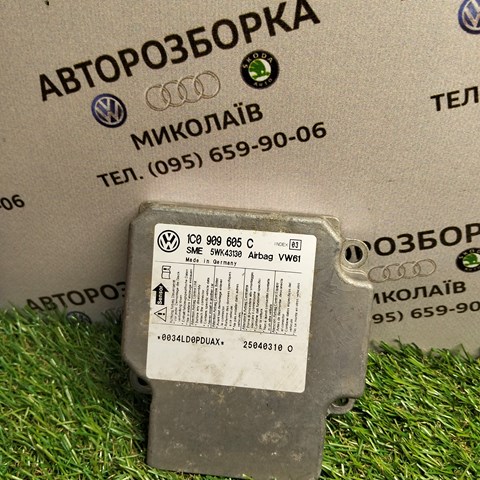 Модуль-процессор управления подушки безопасности 1C0909605C VAG