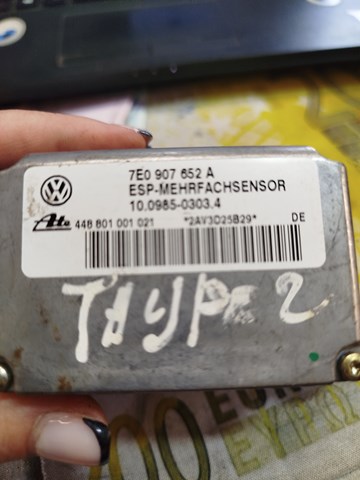 Датчик поперечного ускорения (ESP) 7E0907652A VAG