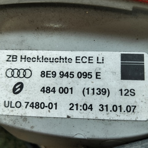 8E9945095E Фонарь задний левый внешний купить Сумы