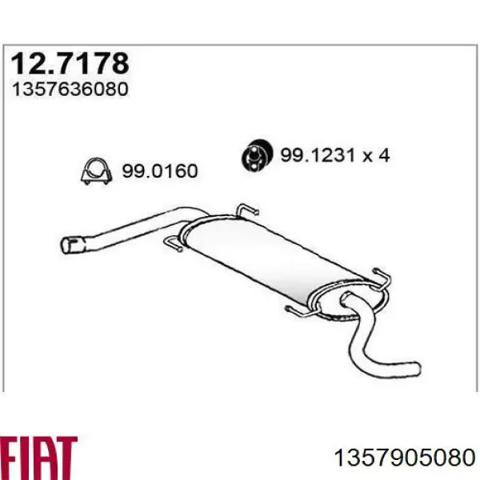 Глушник, задня частина  на fiat ducato van (250) (01.06 - 01.00) 120 multijet 2.3 d mjet f1ae0481d