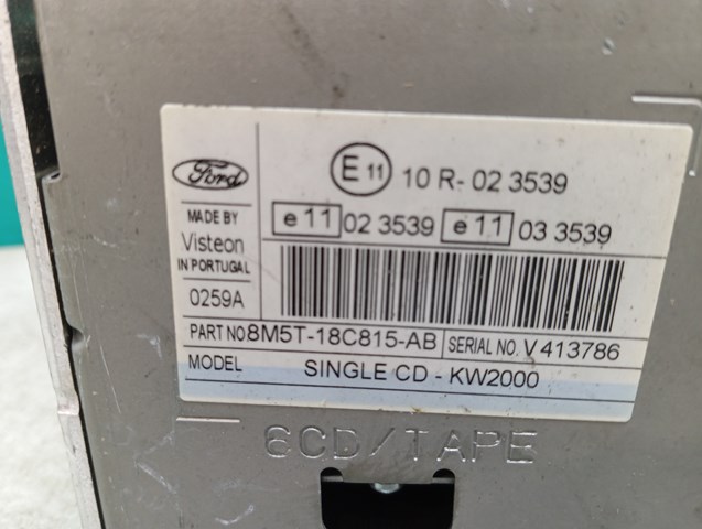 8M5T18C815AC Магнитола купить Львов
