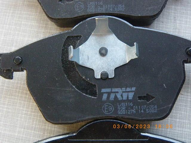 TRW GDB1275 Колодки тормозные передние дисковые в наличии Одесса