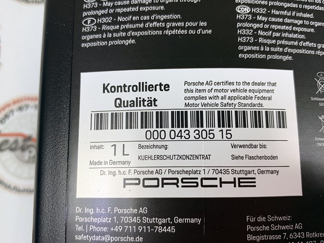 PORSCHE 00004330515 Антифриз в наличии Харьков