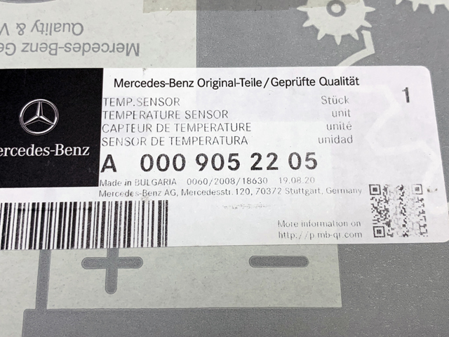 Датчик температуры отработавших газов  до катализатора 0009052205 MERCEDES