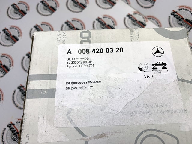 MERCEDES 0084200320 Колодки тормозные передние дисковые в наличии Харьков