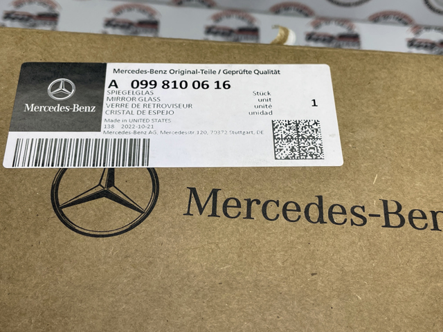0998100616 MERCEDES Зеркальный элемент зеркала заднего вида правого купить в Ирпень
