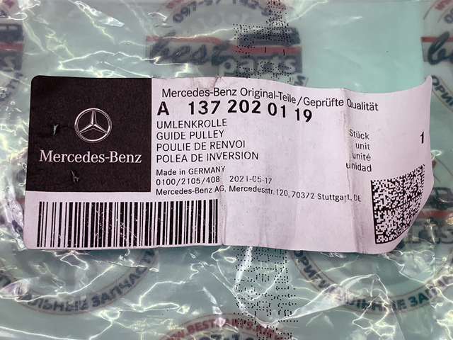 MERCEDES 1372020119 Паразитный ролик в наличии Тернополь