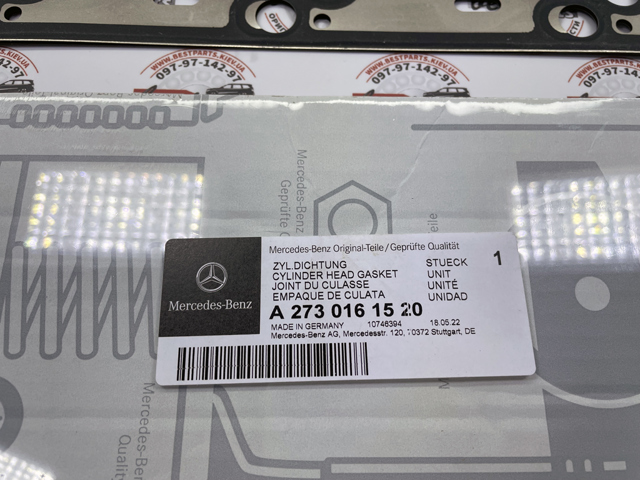 MERCEDES 2730161520 Прокладка головки блока цилиндров (ГБЦ) левая в наличии Киев