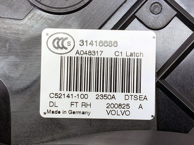 VOLVO 31416686 Замок передней правой двери в наличии Тернополь