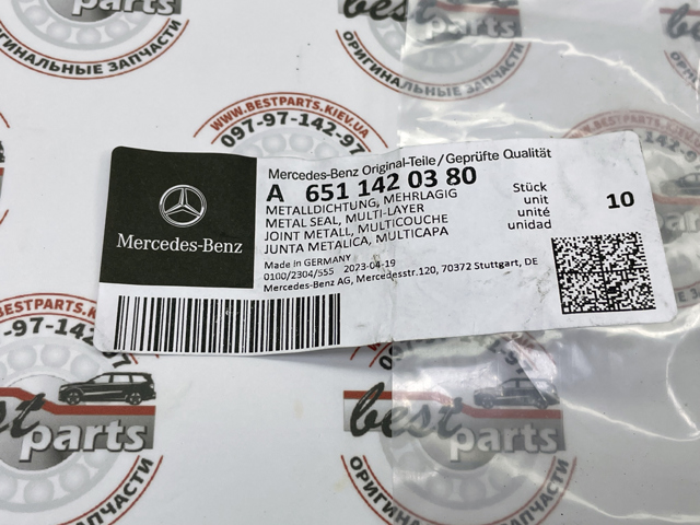 MERCEDES 6511420380 Прокладка коллектора в наличии Запорожье