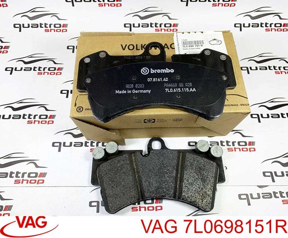7L0698151R VAG Передние тормозные колодки купить в Чернигов