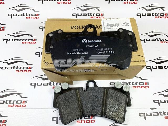 VAG 7L0698151R Колодки тормозные передние дисковые в наличии Киев