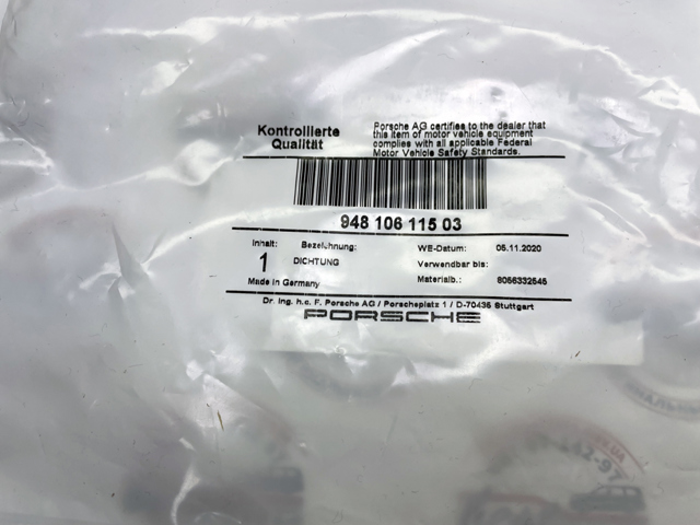PORSCHE 94810611503 Прокладка водяной помпы в наличии Одесса