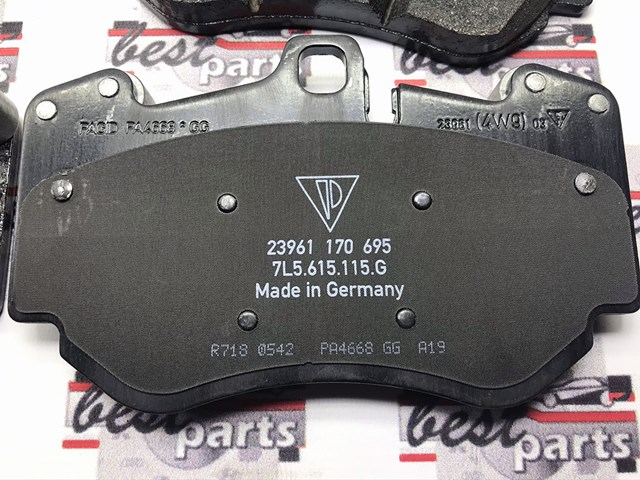 95535193952 PORSCHE Колодки тормозные передние дисковые купить в Черновцы