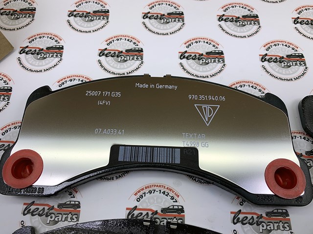 97035194906 PORSCHE Колодки тормозные передние дисковые купить в Каменское