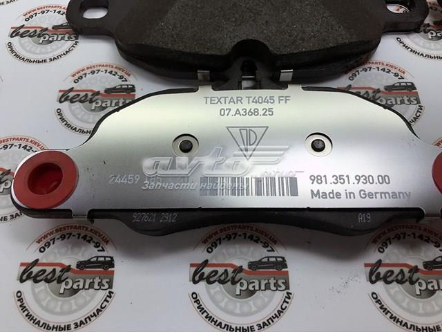 PORSCHE 98135193900 Колодки тормозные передние дисковые в наличии Ровно