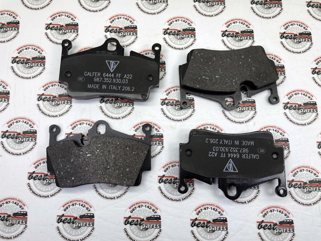 98735293903 PORSCHE Колодки тормозные задние дисковые купить в Львов