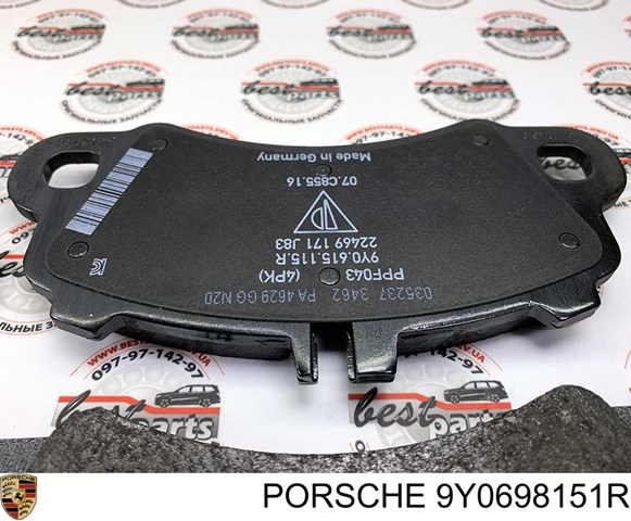 9Y0698151R PORSCHE Передние тормозные колодки купить в Черкассы