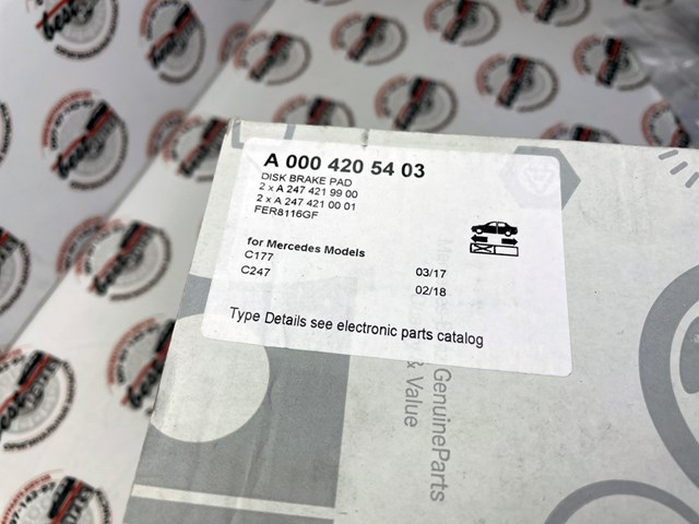 MERCEDES 0004205403 Колодки тормозные передние дисковые в наличии Ужгород