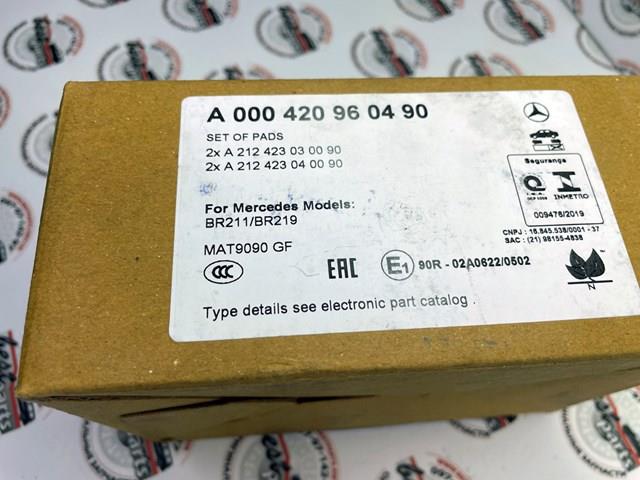 A000420960490 Колодки тормозные задние дисковые купить Львов