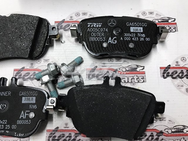 A0004209700 MERCEDES Колодки тормозные задние дисковые купить в Днепр