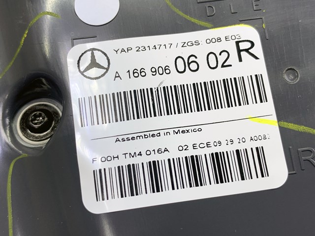 A1669060602 MERCEDES Фонарь задний правый купить в Ровно