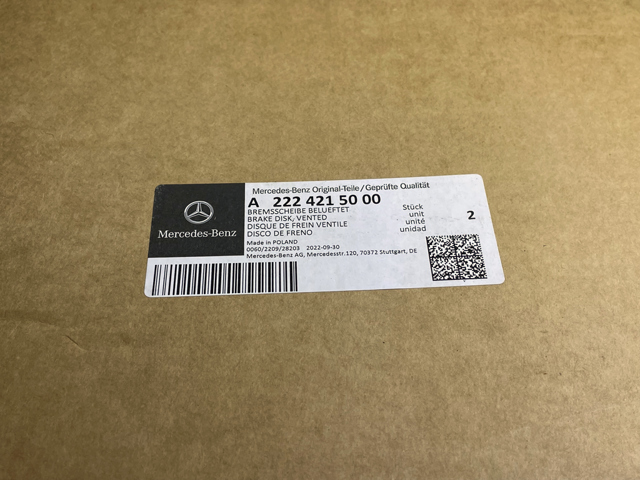MERCEDES A2224215000 Передние тормозные диски в наличии Хмельницкий