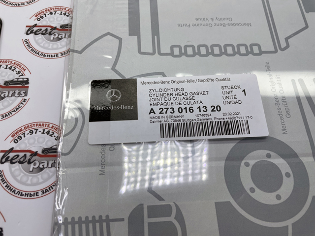 MERCEDES 2730161320 Прокладка головки блока цилиндров (ГБЦ) левая в наличии Ужгород