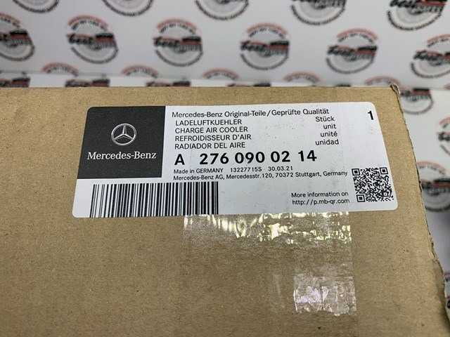 MERCEDES A2760900214 Радиатор интеркуллера в наличии Полтава