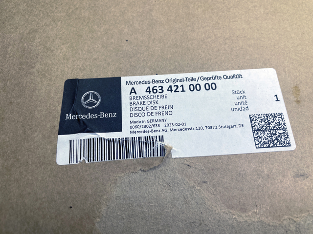 MERCEDES 4634210000 Диск тормозной передний в наличии Днепр