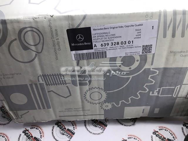 MERCEDES A6393280301 Пневмоподушка (пневморессора) моста заднего в наличии Днепр