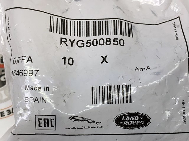 Болт кріплення переднього бампера range rover evoque l538 RYG500850