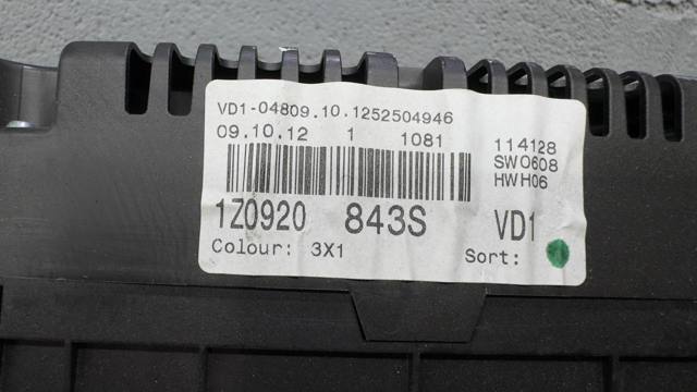 1Z0920843S VAG Приборная доска (щиток приборов) купить в Запорожье