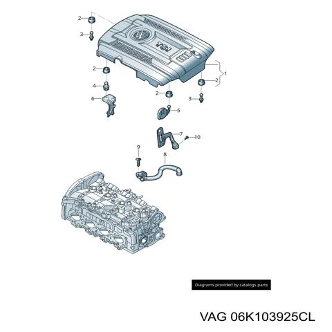 Экран двигателя 06K103925CL VAG