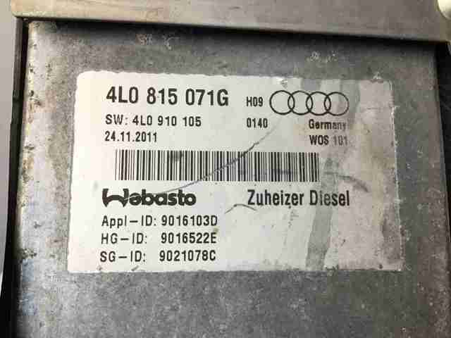 Calorífero autônomo 4L0815071G VAG/Audi