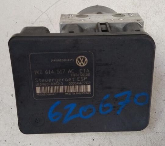 1K0614517ACBEF VAG Блок управления АБС (ABS) гидравлический купить в Харьков