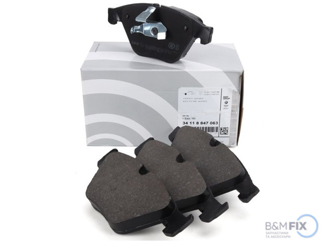 Колодки тормозные передние дисковые 34118847063 BMW