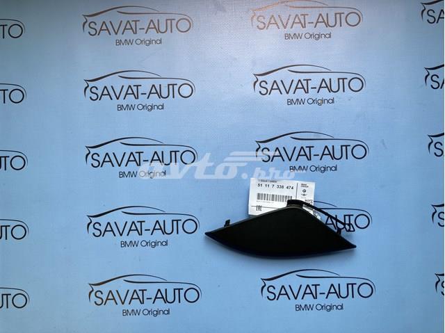 Передняя заглушка бампера буксировочного крюка 51117338474 BMW