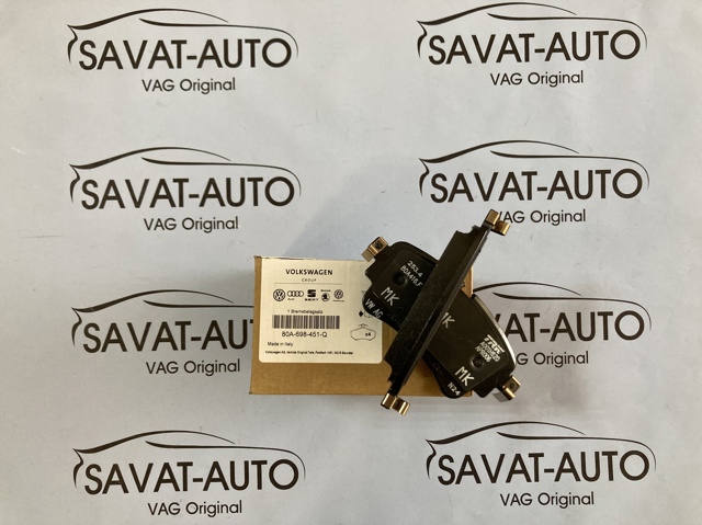 Колодки тормозные дисковые комплект 80A698451Q VAG