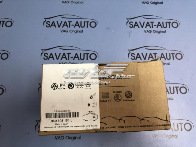 Тормозные колодки 8K0698151L VAG