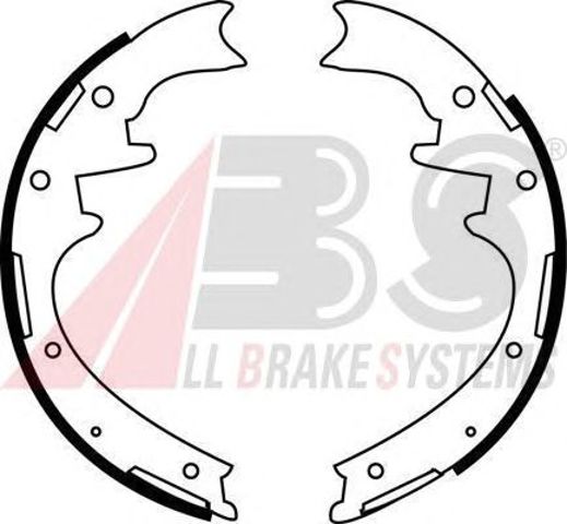 Колодки тормозные задние, барабанные 40705 ABS