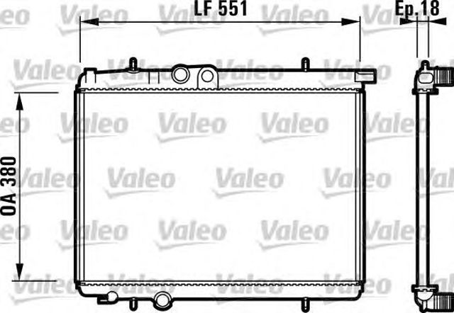 Радиатор основной 732886 VALEO