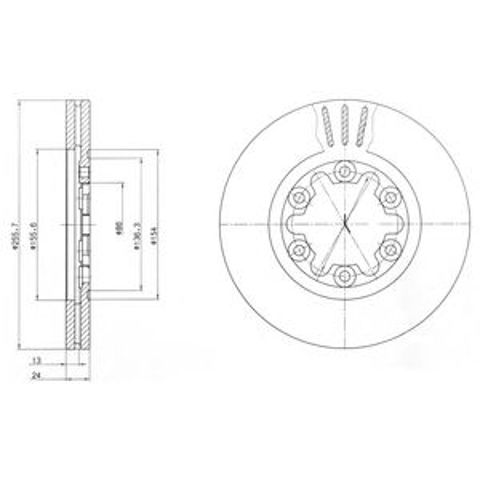 Ротор тормозной BG3559 DELPHI