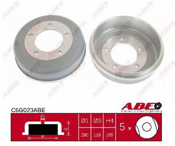 Тормозной барабан C6G023ABE ABE