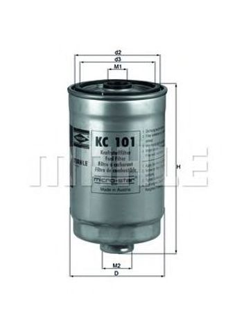 MAHLE KC101 Топливный фильтр в наличии Ирпень
