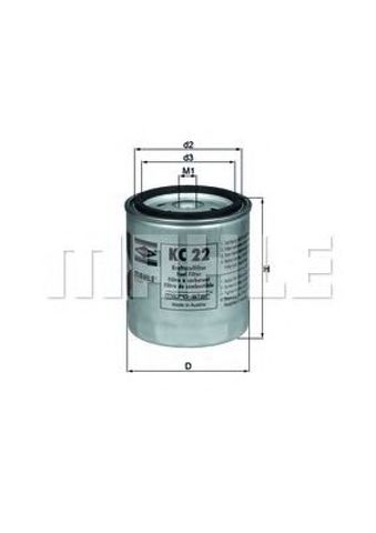 Фильтр-отстойник топлива грубой очистки KC22 MAHLE