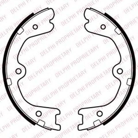 Тормозные колодки ручника LS2037 DELPHI