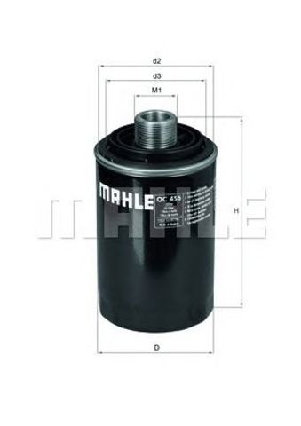 Фильтр масла OC456 MAHLE