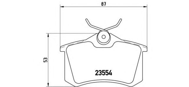 P85020 BREMBO Задние тормозные колодки купить в Тернополь